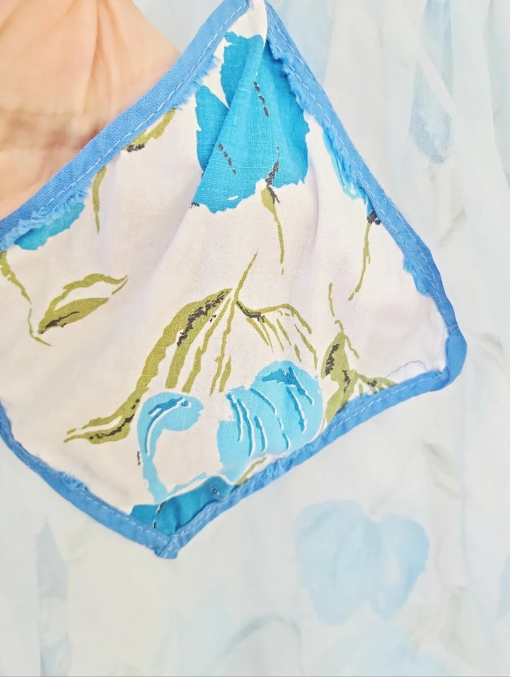 Vintage 50's Tulip Floral Kitschy Revesible Kitchen Apron